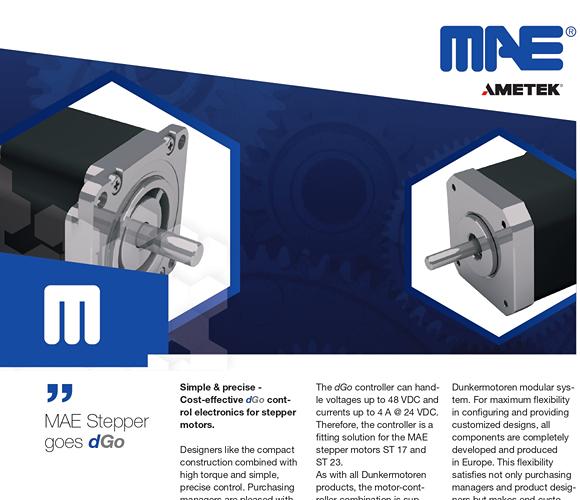 Stepper motor flyer-mae