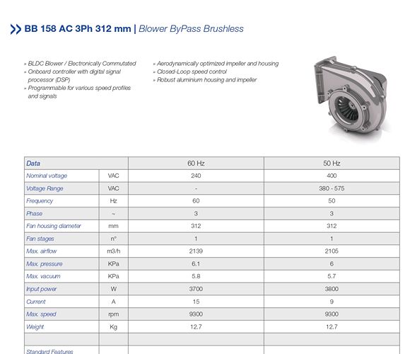 BB 158 AC 3Ph 312 mm
