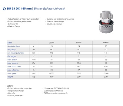 Datasheet of Blower Universal from AMETEK
